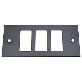 Master insert black lacquered 3 modules to complete with frame 60l203