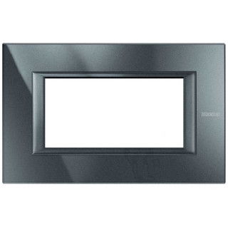 BTICINO AXOLUTE PLACCA 4 MODULI MONOCHROME HA4804HS