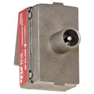 Tv FTE terminal socket with male connector