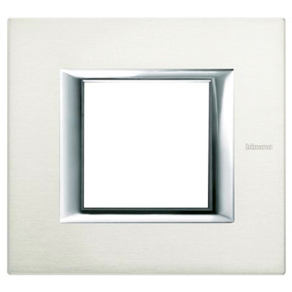 BTICINO AXOLUTE PLATE 2 MODULES HA4802XC