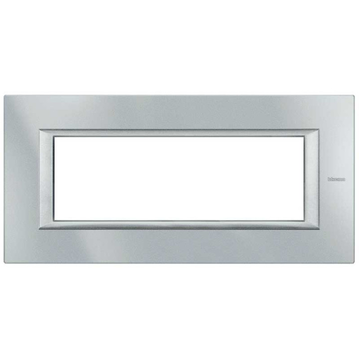 BTICINO AXOLUTE PLACCA 6 MODULI MONOCHROME TECH