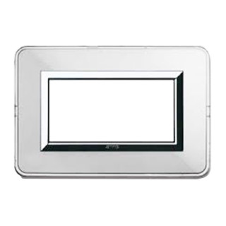 Ave Personal System 44 Plate technopolymer with 4 modules aluminium natural 44P04ALS