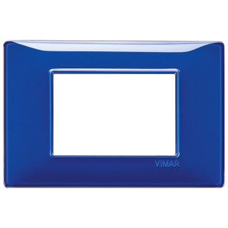 Vimar Plana placca 3 moduli colore zaffiro 14653.50