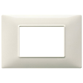 Vimar Plana placca 3 moduli colore bianco granito 14653.06