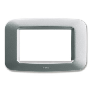 Plate Technopolymer Ave Banquise System 45 3 Modules matt Silver 45PY03AO