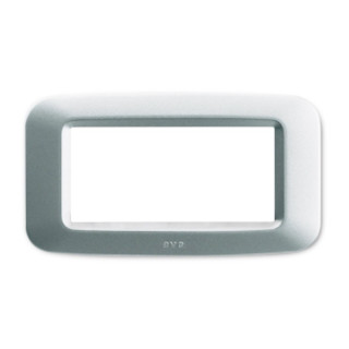 Plate Technopolymer Ave Banquise System 45 4 Modules matt Silver 45PY04AO