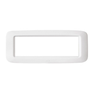 Plate technopolymer Ave Banquise System 45 6 Modules glossy white 45PY06BB