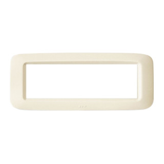 Placca Ave in tecnopolimero Yes 45 6 Moduli bianca Blanc lucida 45PY06BP