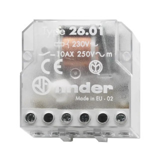 Finder relay pulse switch 230v FIN26018230