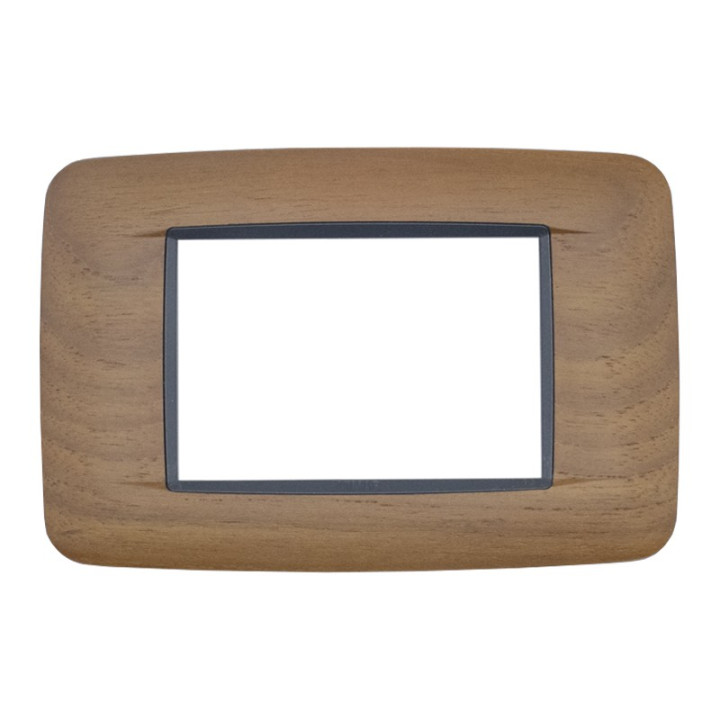 VIMAR EIKON PLACA REDONDA 3 MÓDULOS 20683.34