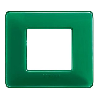 Plaque Bticino Matix 2 modules émeraude AM4802CVS