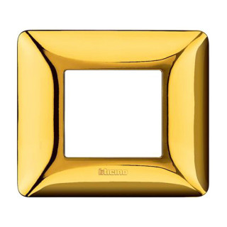 Plaque Bticino Matix 2 modules or brillant AM4802GOR