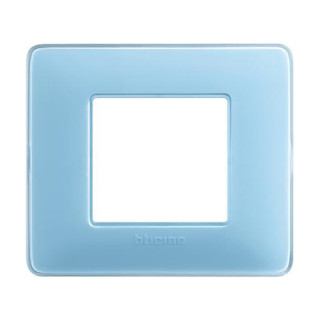 Plaque Bticino Matix 2 modules turquoise AM4802CAR