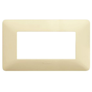 Placa Bticino Matix 4 módulos color cuerda AM4804BCD