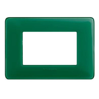 Placca Bticino Matix 3 Moduli Smeraldo AM4803CVS