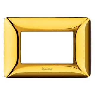 Bticino Matix Abdeckrahmen 3 Module Farbe Gold glänzend AM4803GOR