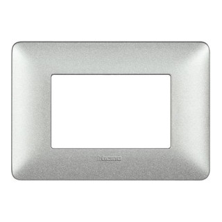 Plaque Bticino Matix 3 modules blanc chaux AM4803TBC