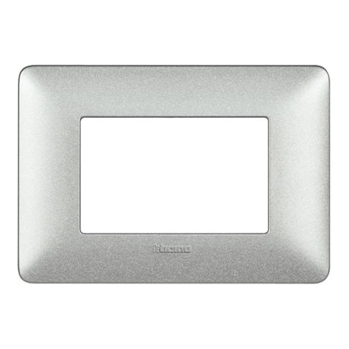 Plaque Bticino Matix 3 modules blanc chaux AM4803TBC