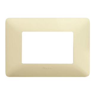 Placa Bticino Matix 3 módulos color cuerda AM4803BCD