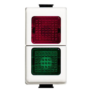 Bticino Matix glass lampholder module green/red AM5064V