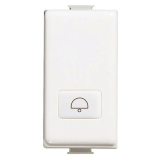 Button cover Bticino Matix with symbols Bell white AM5921D