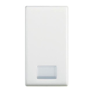 Button cover Bticino Matix white 1 module for 1 or 2 functions AM5911