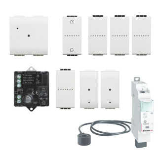 KIT Starter Lights and Energy Bticino LivingLight White N1010KIT