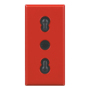 Bticino Axolute Presa Bipasso 10/16A Rossa H4180