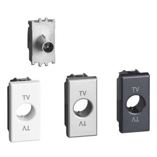 Conector macho directo de toma de TV y satélite Bticino Axolute H4202D