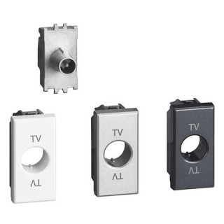 Tv- und Sat-Buchse Bticino Axolute Durchgangsloch 14db Stecker H4202P14