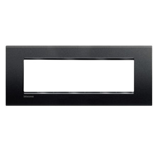 Bticino Livinglight plate 7 square modules anthracite grey LNA4807AR
