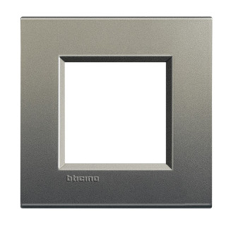 Bticino Livinglight Placca 2 Moduli Quadra LNA4802AE
