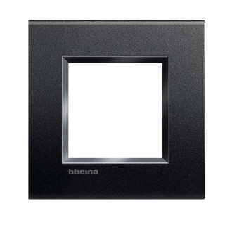 Bticino Livinglight Placca 2 Moduli Quadra LNA4802AR