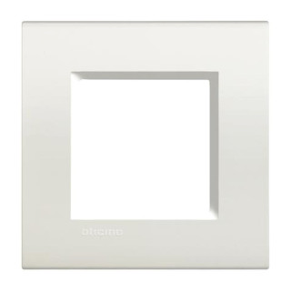 Bticino Livinglight plaque 2 modules carrée blanc LNA4802BI