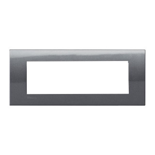 Bticino Livinglight Abdeckrahmen 7 Module stahlgrau LNA4807AC