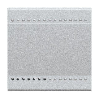 Copritasto Bticino Living light neutro 2moduli Grigio NT4915M2N