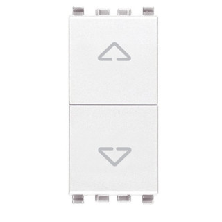 Double push-button Vimar Eikon interlocked 1P 10A white 20062.B
