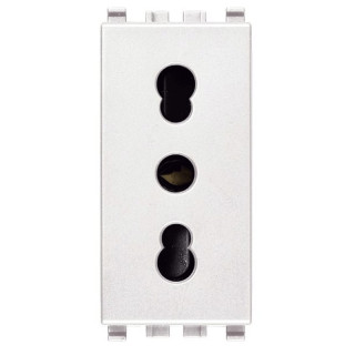 Vimar Eikon two-pin socket white 2P+E 10/16A 20203.B