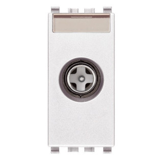 Prise TV et Sat Vimar Eikon traversant blanc 20300.10.B