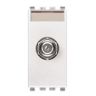 Presa Tv e Sat Vimar Eikon connettore F bianco 20318.B