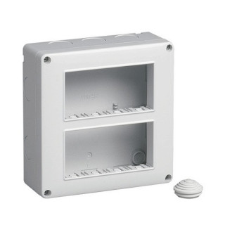 Vimar Plana Eikon Arke wall-mounted housing IP40 8 modules 4+4 14812