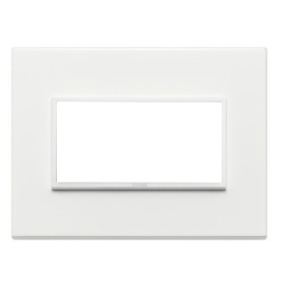 Placca 4 moduli Vimar Eikon EVO Bianca Totale 21654.17