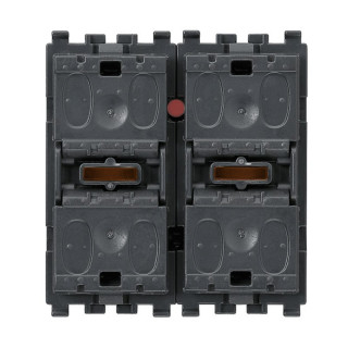 Deux boutons "basculants" avec volets roulants Vimar Eikon R20527