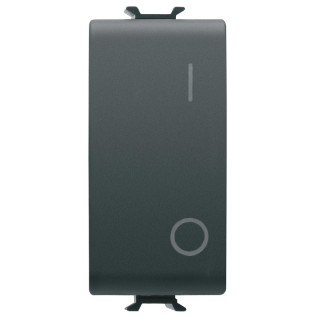 INTERRUPTOR BIPOLAR GEWISS CHORUS NEGRO GW12004