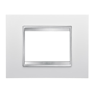 Gewiss Chorus plate LUX 3P white GW16203TB