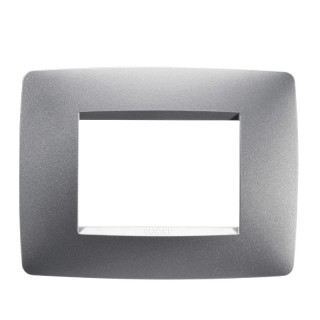 Placa Gewiss Chorus ONE 3P color titanio GW16103VT