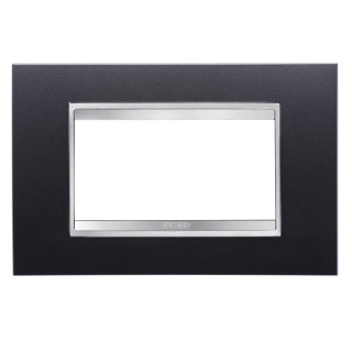 Gewiss Chorus plate LUX 4P slate GW16204VA