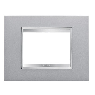 Gewiss Chorus plate LUX 3P titanium GW16203VT