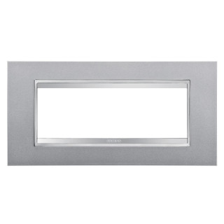 Gewiss Chorus plate LUX 6P titanium GW16206VT