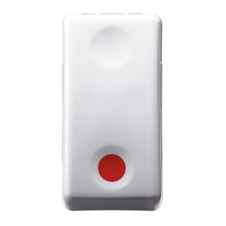Gewiss system P NC push-button - 10 A - Aus NA red symbol GW20523